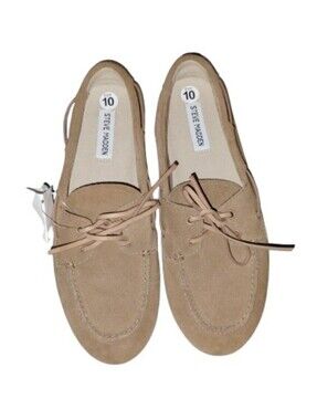 New Without Box Steve Madden Sag Boat Shoes Size 10 Quiet Luxury